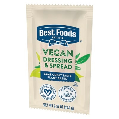 Best Foods® Vegan Mayonnaise .37oz 160 pack - Best Foods® Vegan Mayo is the perfect partner for plant-based dishes your guests crave. Same great taste, plant based.